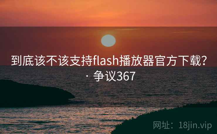 到底该不该支持flash播放器官方下载? · 争议367 第2张 到底该不该支持flash播放器官方下载? · 争议367 第2张