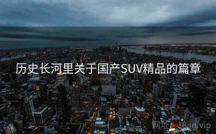 历史长河里关于国产SUV精品的篇章